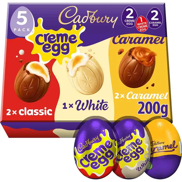 Cadbury Gifts Direct Cadbury Mixed Chocolate Filled Egg 5 Pack (200g) 4299146