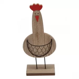 Small Standing Hen With Cage Tummy Ornament by Heaven Sends