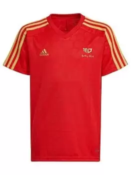 Boys, adidas Salah Kids T-Shirt - Red, Size 11-12 Years