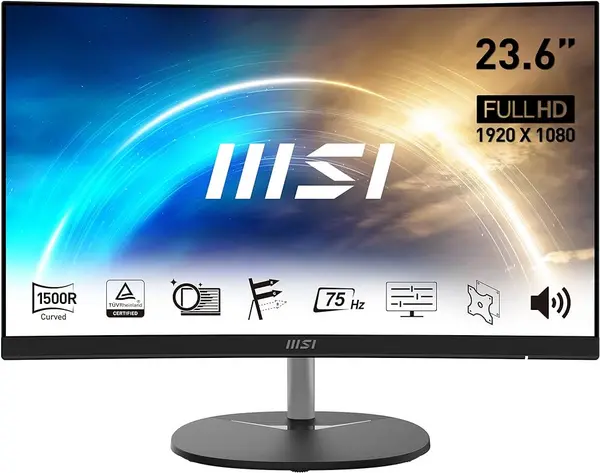 MSI Pro 24" MP241CA Full HD Curved LED Monitor