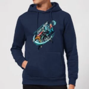 Aquaman Fight for Justice Hoodie - Navy - XL