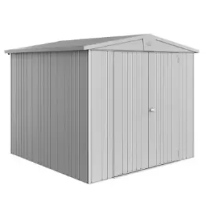 Biohort Europa Size 4 Metal Shed 8' x 7' 6'' - Metallic Silver