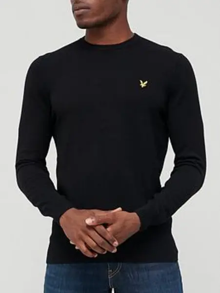 Lyle and Scott Merino Crew Knit Sweater - Size L