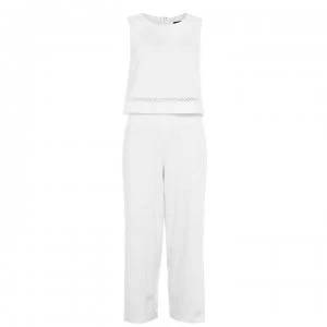 DKNY Popover Jumpsuit - Cream CRM