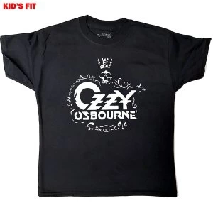 Ozzy Osbourne - Logo Kids 5 - 6 Years T-Shirt - Black