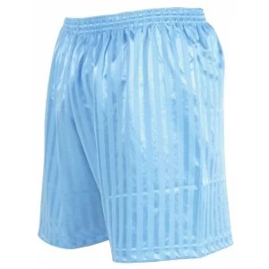 Precision Striped Continental Football Shorts 22-24" Sky Blue