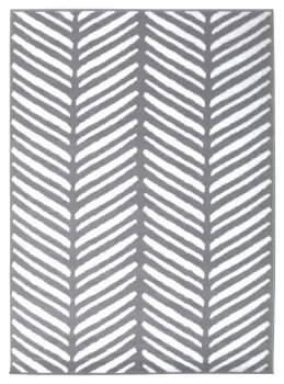 Homemaker Herringbone Rug - 120x170cm - Silver