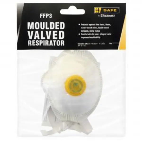 Beeswift B-Safe FFP3 Moulded Valved Cup Respirator BS033 BESWBS033