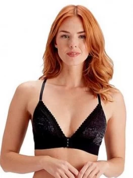 Pretty Polly Non Wired Triangle Bra - Black, Size 12, Women