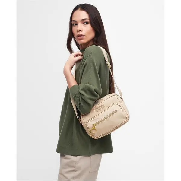 Barbour International Qualify Crossbody Bag - Cream One Size