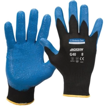 40229 G40 Palm-side Coated Blue/Black Gloves - Size 11