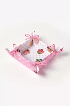 Cupcake Reversible Bread Basket