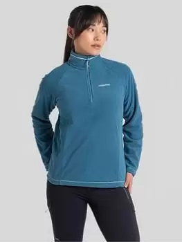 Craghoppers Miska Vi Half Zip Fleece Top - Blue Size 14, Women