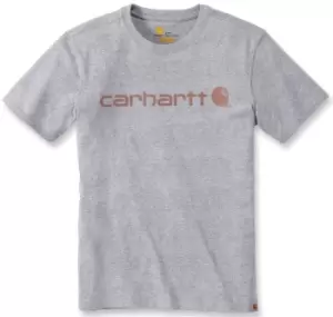 Carhartt Workwear Logo Women T-Shirt, grey, Size XL, grey, Size XL for Women