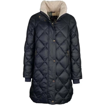 Barbour Charlecote Quilted Jacket - Black/Ancient