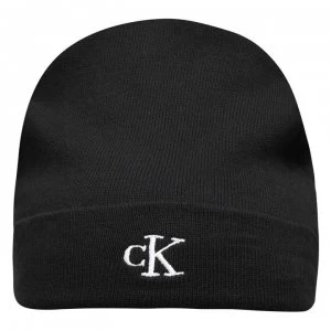 Calvin Klein Junior Boys Monogram Beanie - Black BEH