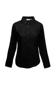 Lady-Fit Long Sleeve Oxford Shirt