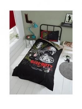 Call of Duty Warning Duvet Set - Single