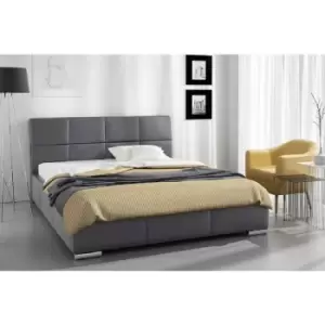 Simplier Upholstered Beds - Plush Velvet, King Size Frame, Grey - Grey