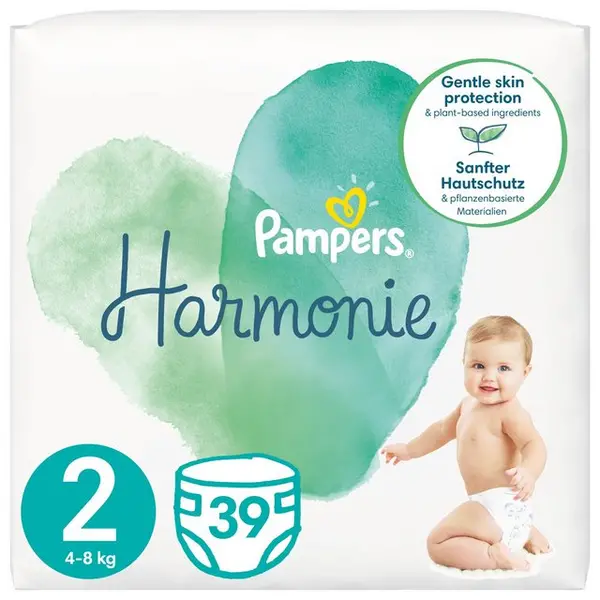 Pampers Harmonie Size 2 39 Nappies