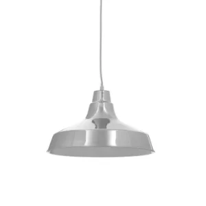 Interiors by PH Brinn Metal Pendant Light Metal Finish, Chrome