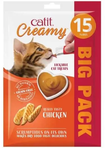 Catit Creamy Chicken Cat Treats 15Pcs