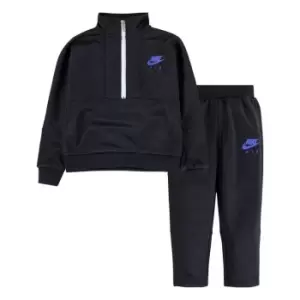 Nike half Zip Top And Pants Set Baby Boys - Black