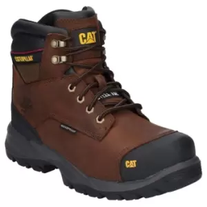 Caterpillar Mens Spiro Lace Up Waterproof Safety Boot (7 UK) (Dark Brown)