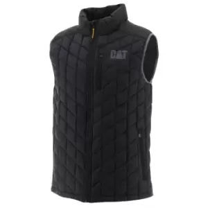 Caterpillar Mens Insulated Body Warmer (L) (Charcoal Black)