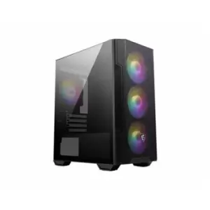 MSI MAG FORGE M100R computer case Midi Tower Black Transparent