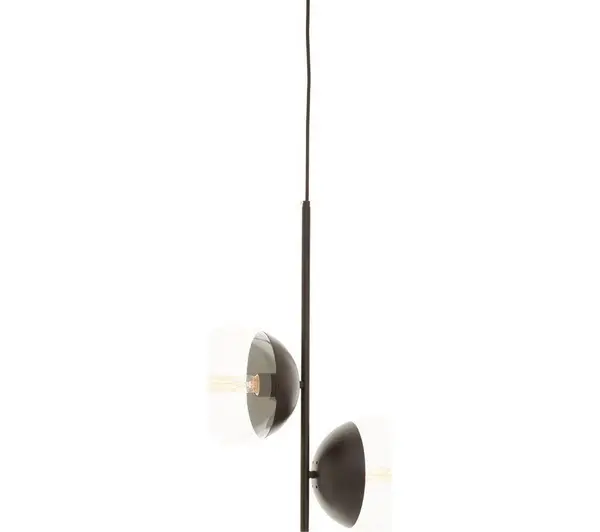 INTERIORS by Premier Revive 2 Pendant Ceiling Light - Black 5018705483016