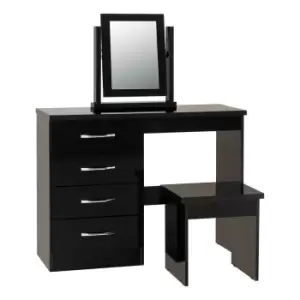 Seconique Nevada Dressing Table Set - Black Gloss