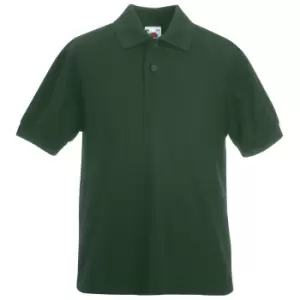 Fruit Of The Loom Childrens/Kids Unisex 65/35 Pique Polo Shirt (Pack of 2) (3-4) (Bottle Green)