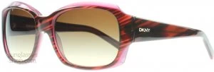 DKNY DY4048 Sunglasses Brown Striped / Violet 342413 55mm