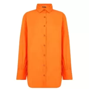 I Saw It First Button Up Shirt - Orange