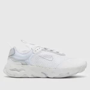 Nike White React Live Junior Trainers