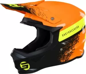 Shot Furious Roll Kids Motocross Helmet, yellow-orange Size M yellow-orange, Size M