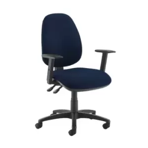 Dams MTO Jota High Back Operator Chair with Adjustable Arms - Curacao Blue