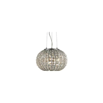 Ideal Lux Calypso - 3 Light Medium Ceiling Pendant Chrome, E27