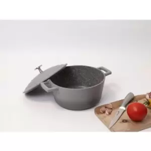 MasterClass Cast Aluminium 2.5 Litre Casserole Dish - Ombre Grey