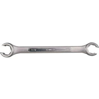 Kennedy - Imperial Flare Nut Spanner, Chrome Vanadium Steel, 3/8IN. X 7/16IN.