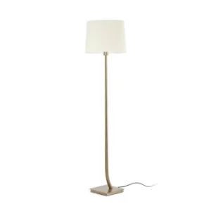 Rem Floor Lamp Round Tappered Shade White, E27