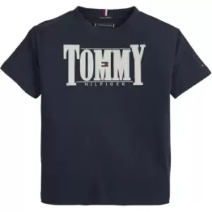 Tommy Hilfiger Cord Applique Tee - Blue