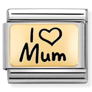 Nomination CLASSIC Composable Limited Edition Gold I Heart Mum...