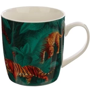 Spots and Stripes Big Cat Porcelain Mug