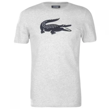 Lacoste Lacoste Sport Croc Print T-Shirt, Grey, Size S, Men