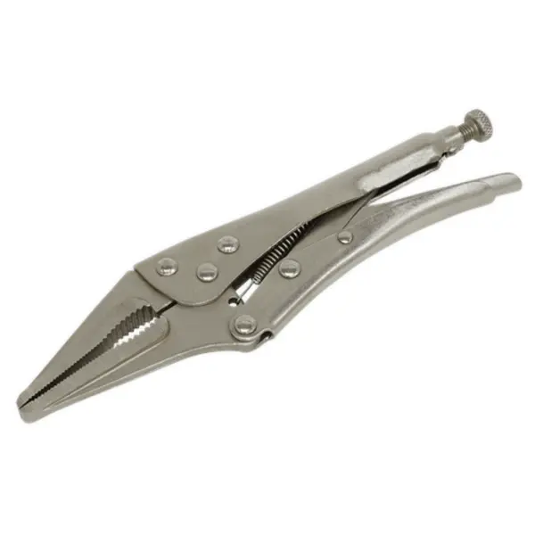 Siegen Locking Pliers Long Nose 225mm