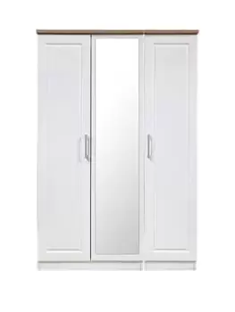 Swift Regent Part Assembled 3 Door Mirrored Wardrobe