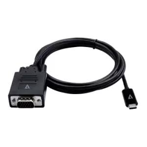 V7 V7UCVGA-2M VGA (D-Sub) USB Type-C Black