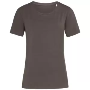 Stedman Womens/Ladies Stars T-Shirt (M) (Dark Chocolate Brown)